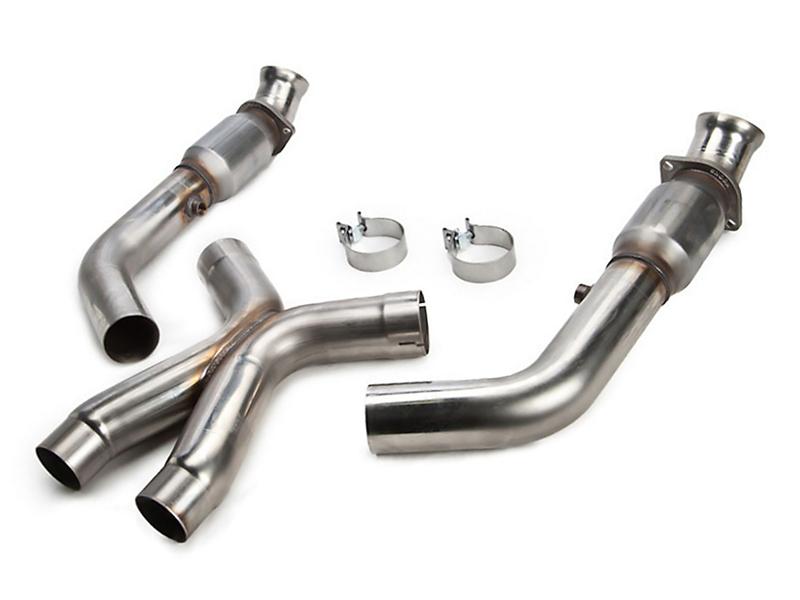 Ford Mustang Performance Exhaust - Kooks Headers - GREEN Catted X-Pipe - `05-`10